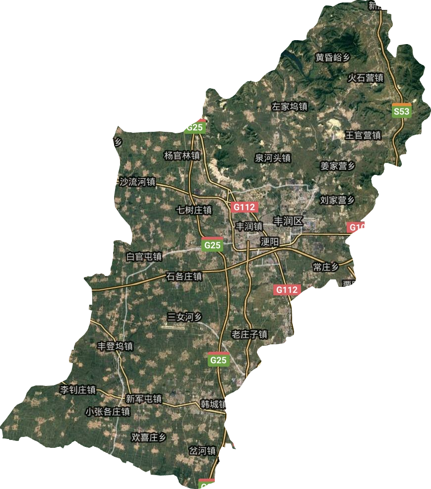豐潤區(qū)衛(wèi)星圖