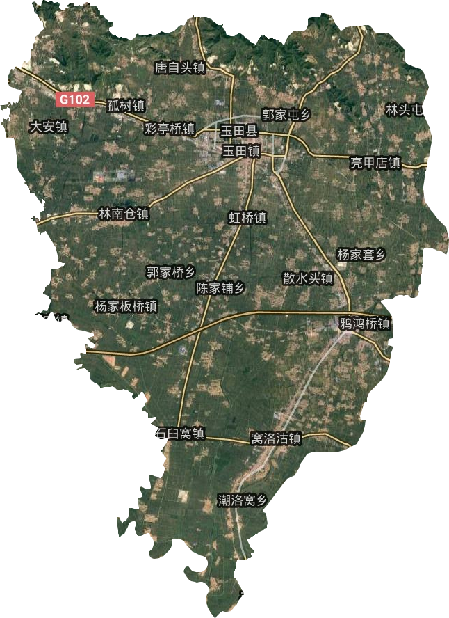 玉田縣衛(wèi)星圖