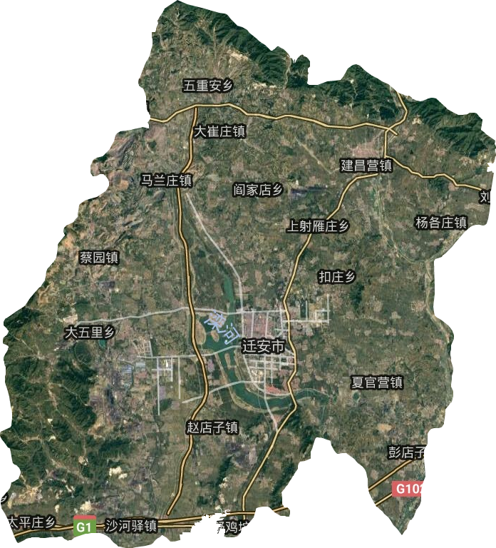 遷安市衛(wèi)星圖