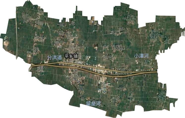 平鄉鎮衛星圖
