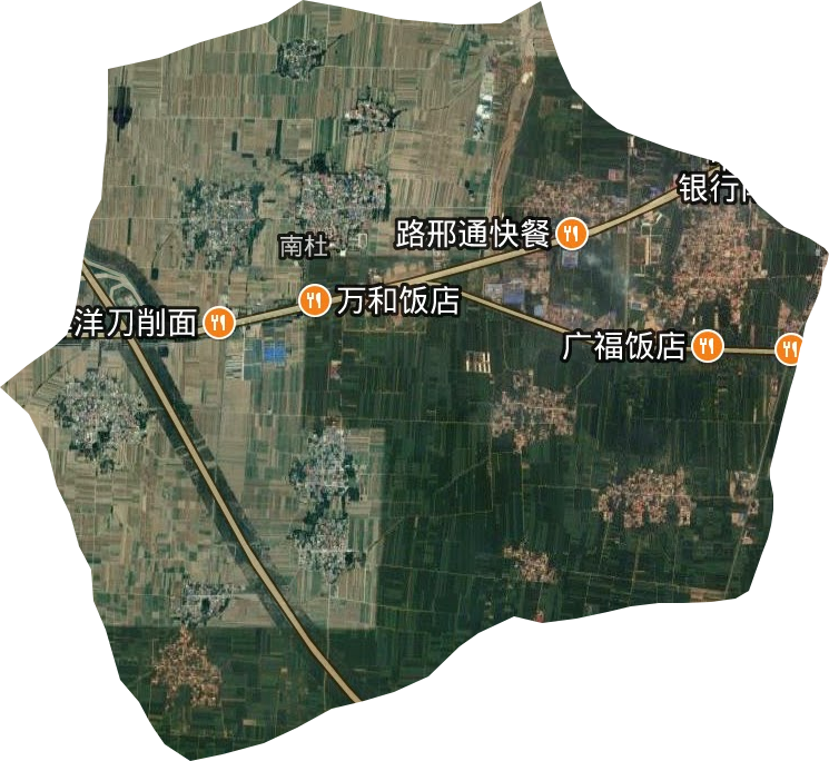 南杜街道衛星圖