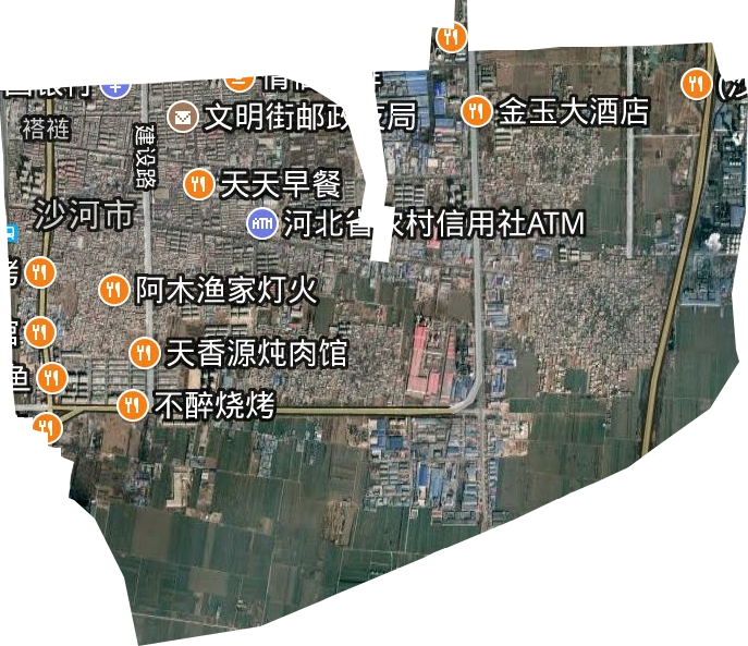 褡褳街道衛星圖