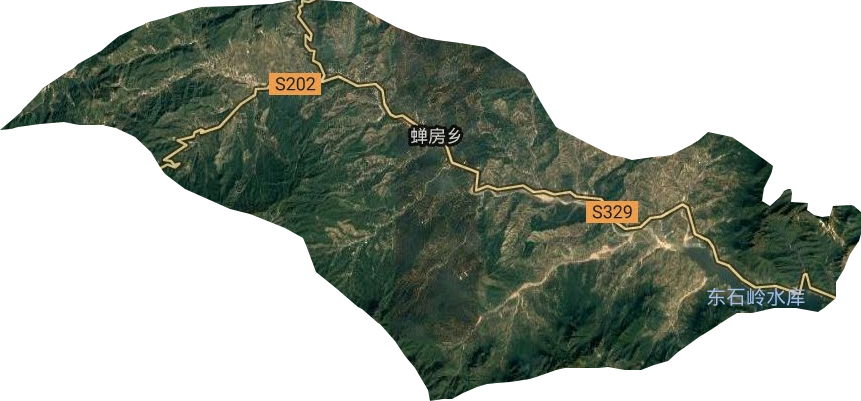 蟬房鄉衛星圖