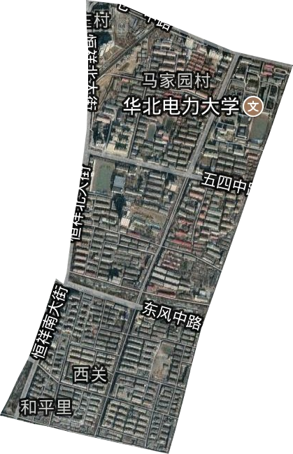 和平里街道衛星圖