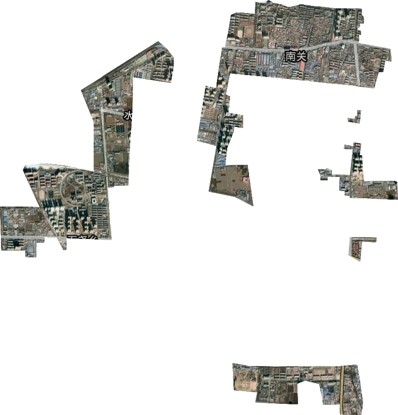 南關街道衛星圖