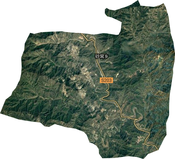 砂窩鄉(xiāng)衛(wèi)星圖