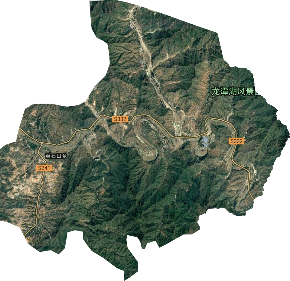 黃石口鄉衛星圖