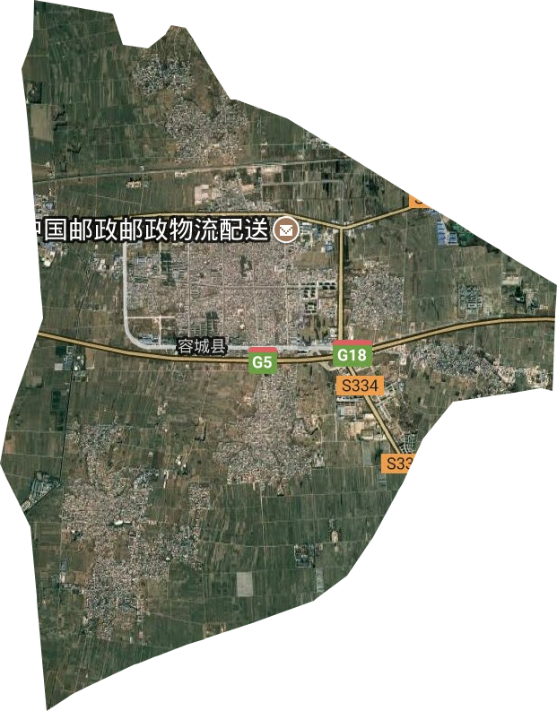 容城鎮衛星圖