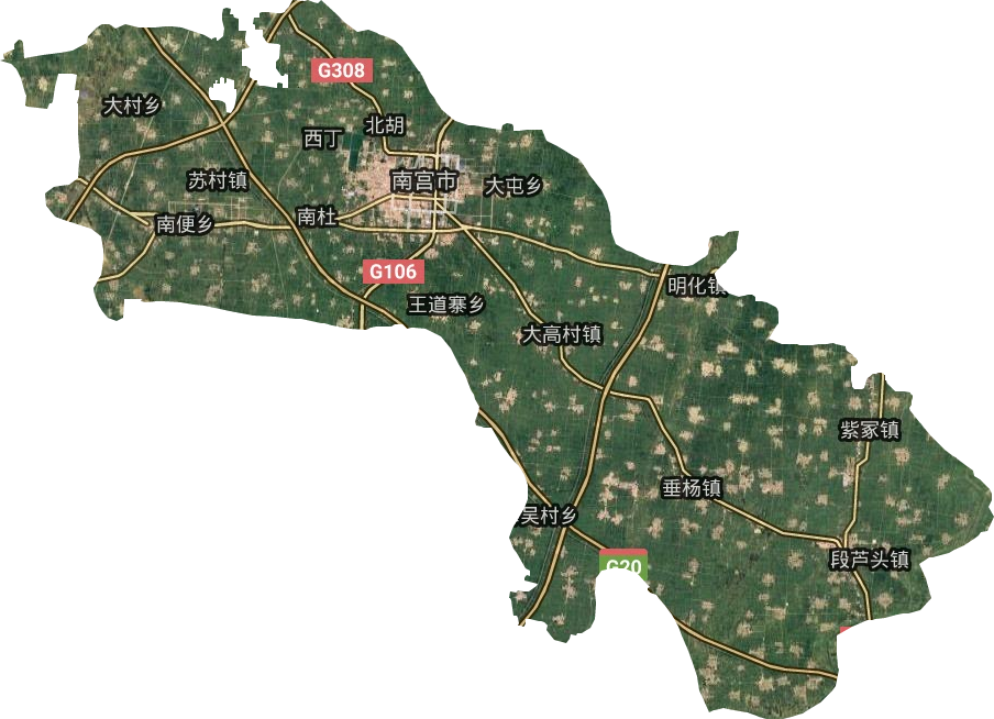 南宮市衛星圖