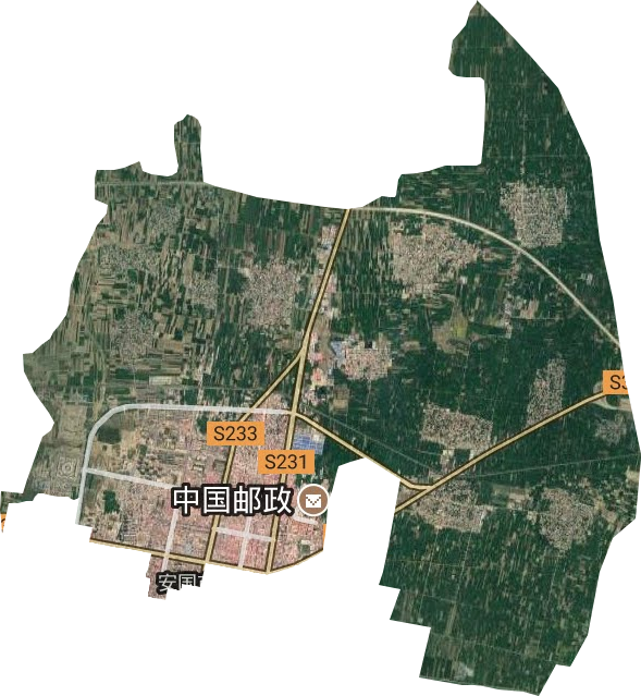 祁州藥市街道衛(wèi)星圖