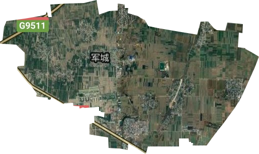 軍城街道衛星圖