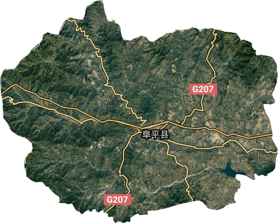 阜平縣衛(wèi)星圖