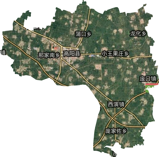 高陽縣衛星圖