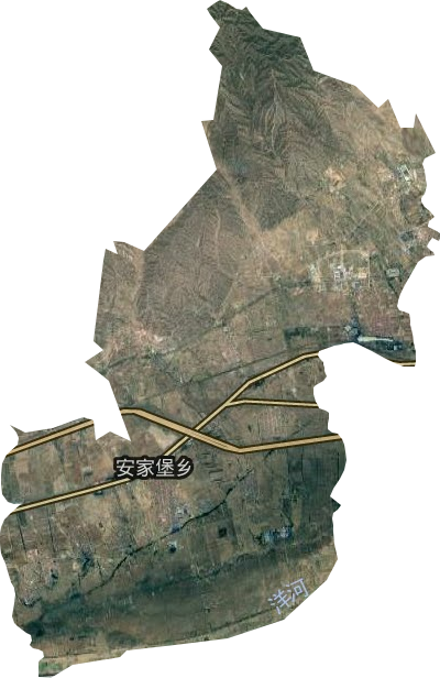 安家堡鄉衛星圖