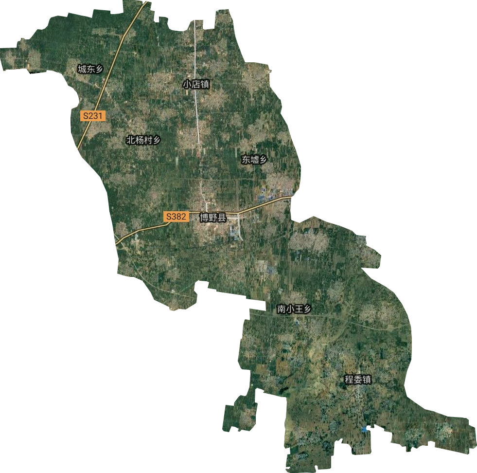 博野縣衛(wèi)星圖