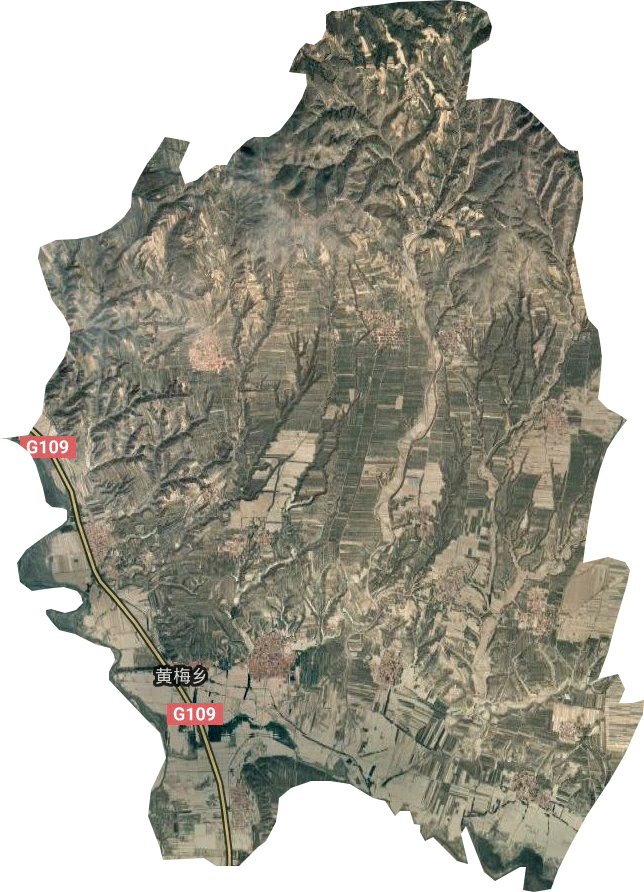 黃梅鄉衛星圖