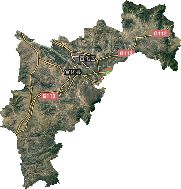 宣化區衛星圖