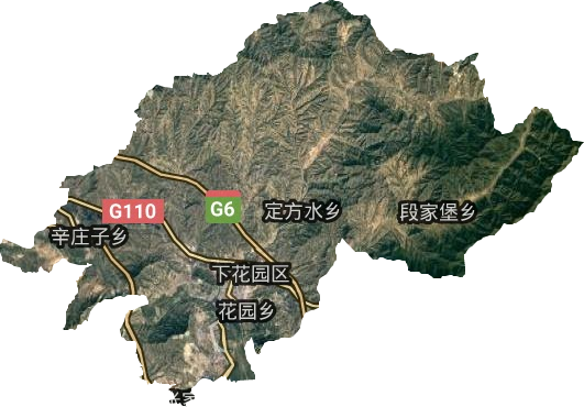 下花園區衛星圖