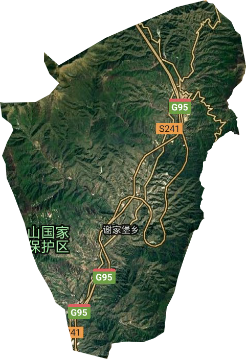 謝家堡鄉衛星圖