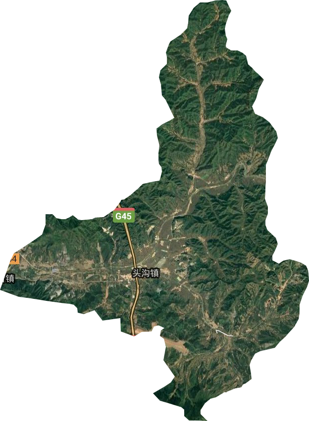 頭溝鎮衛星圖