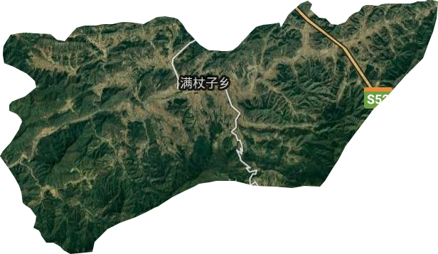 滿杖子鄉衛星圖
