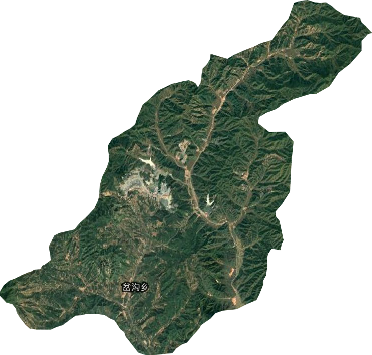 岔溝鄉(xiāng)衛(wèi)星圖