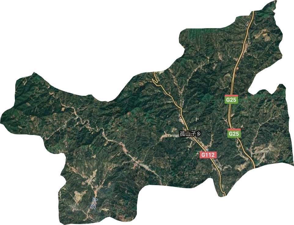 孤山子鎮衛星圖