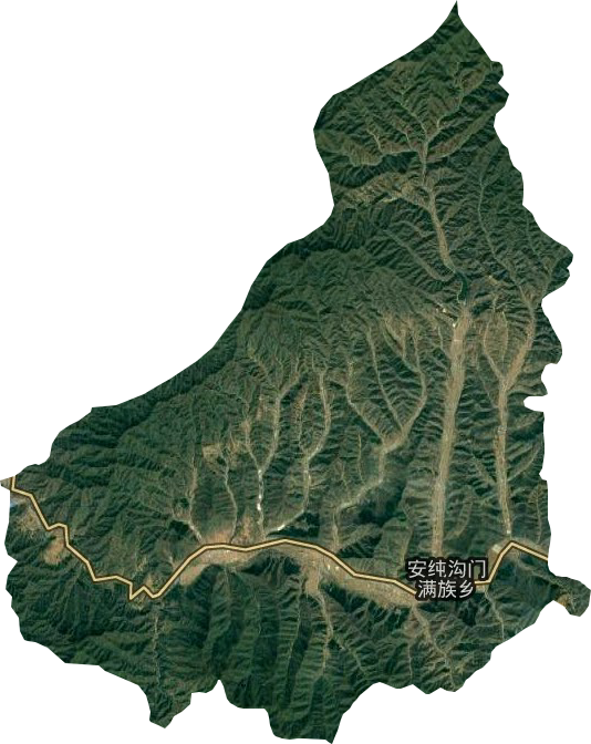 安純溝門滿族鄉(xiāng)衛(wèi)星圖