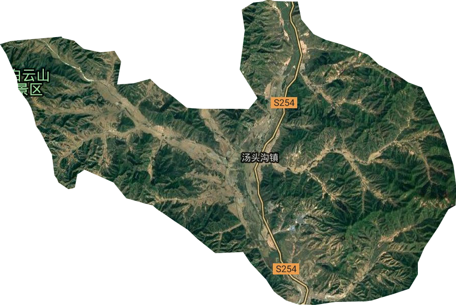 湯頭溝鎮(zhèn)衛(wèi)星圖