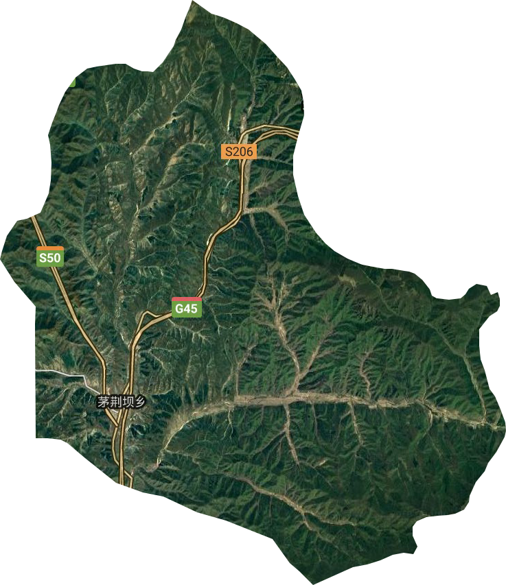 茅荊壩鄉(xiāng)衛(wèi)星圖