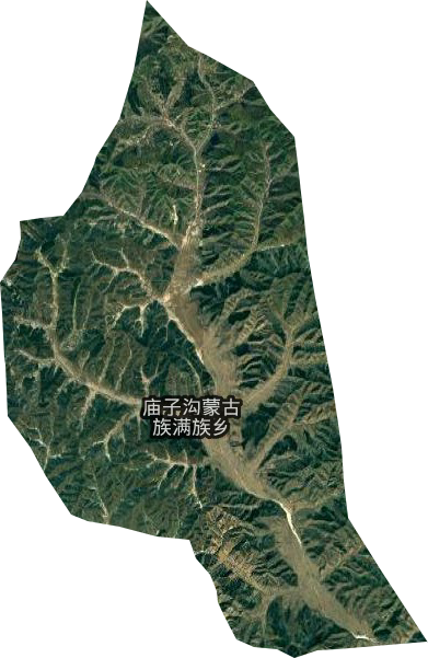 廟子溝蒙古族滿族鄉衛星圖
