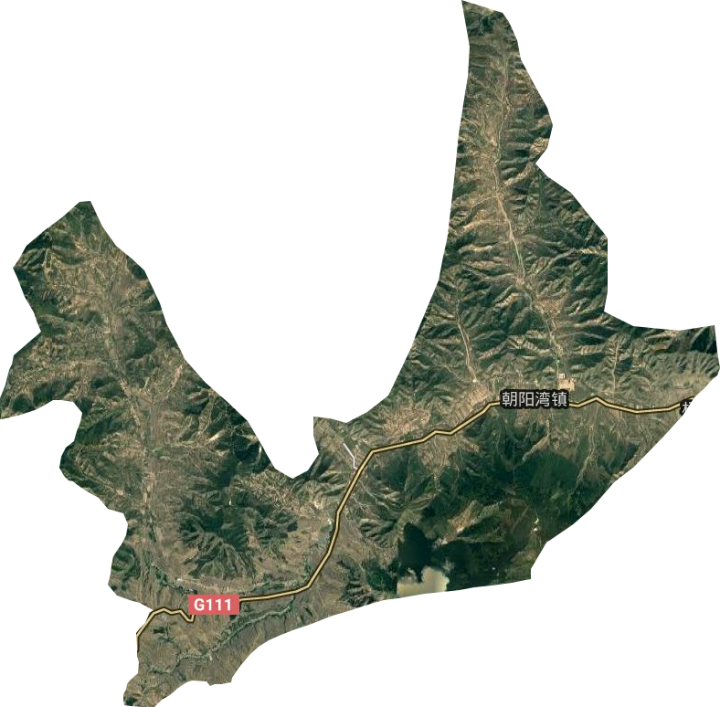 朝陽灣鎮衛星圖