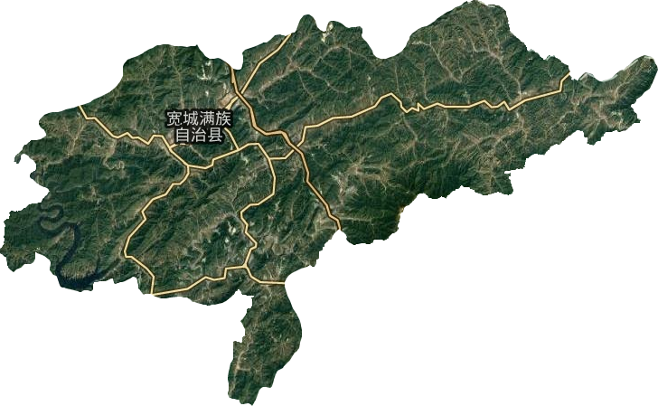 寬城滿族自治縣衛星圖