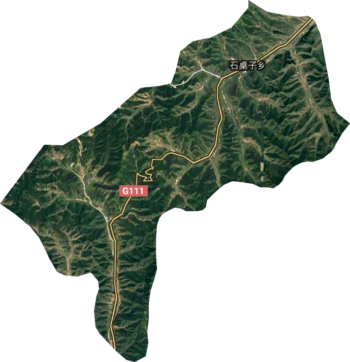 石桌子鄉衛星圖