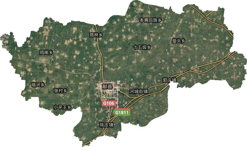 獻縣衛星圖