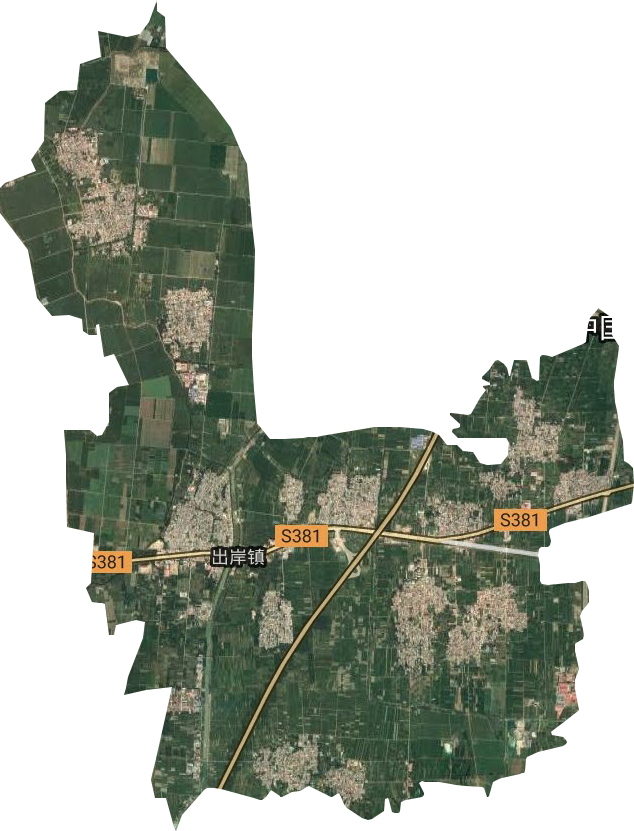 出岸鎮衛星圖