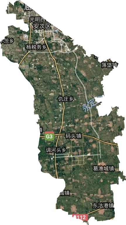 安次區衛星圖