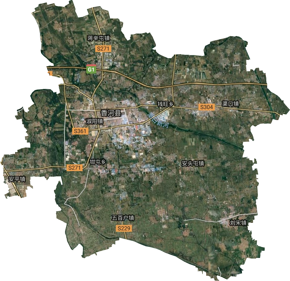 香河縣衛星圖