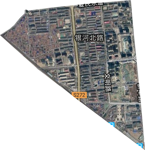 銀河北路街道衛星圖
