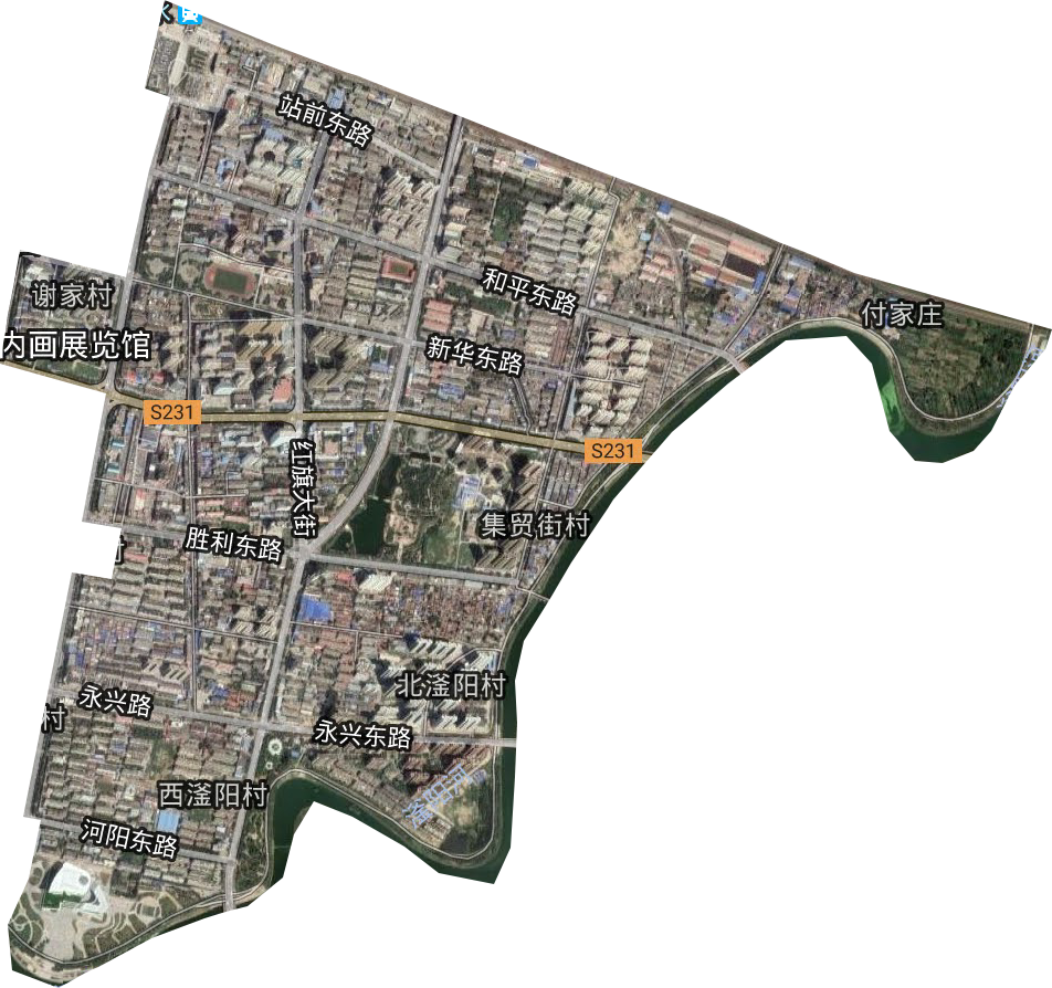 河西街道衛星圖