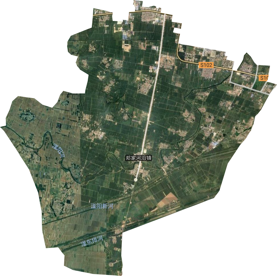 鄭家河沿鎮衛星圖