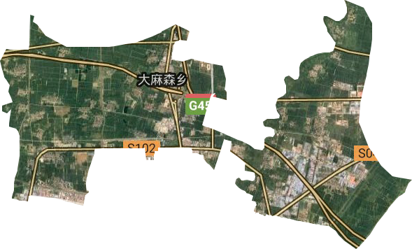 大麻森鄉(xiāng)衛(wèi)星圖