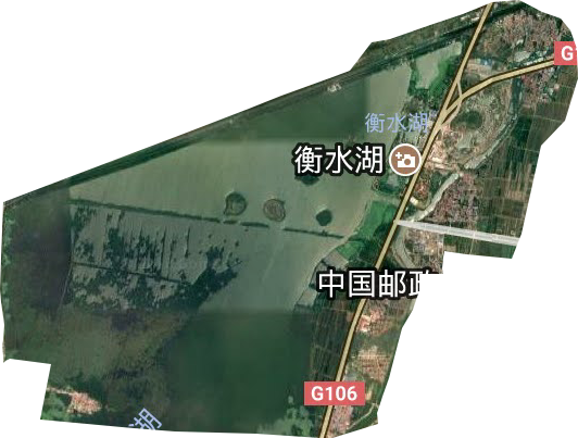 衡水湖自然保護區管理處衛星圖