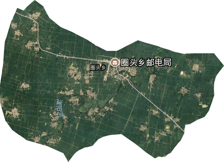 圈頭鄉衛星圖