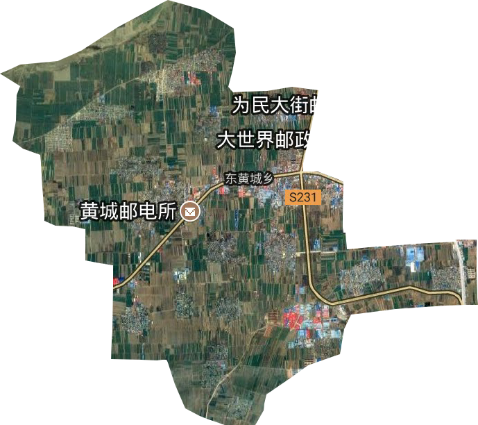 東黃城鄉衛星圖