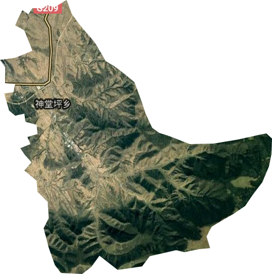 神堂坪鄉衛星圖