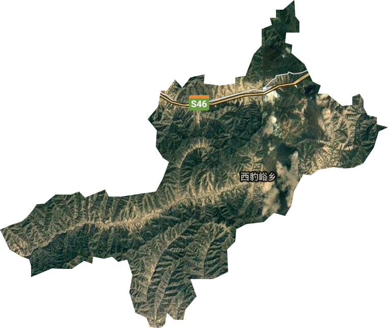 西豹峪鄉衛星圖