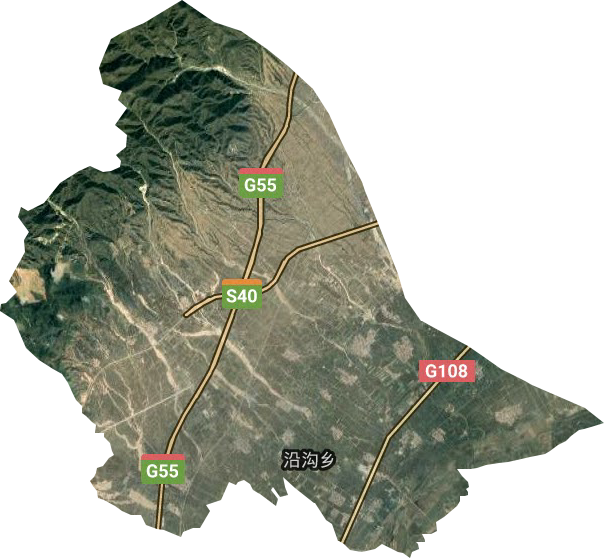 沿溝鄉衛星圖