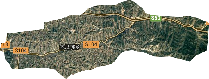木瓜坪鄉衛星圖
