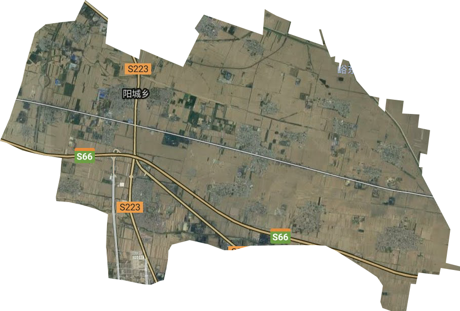 陽城鄉衛星圖
